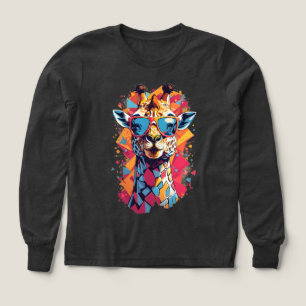 Graffiti Style Giraffe Portrait-58567 Tri-Blend Shirts