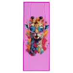 Graffiti Style Giraffe Portrait-58567 Wine Gift Bag
