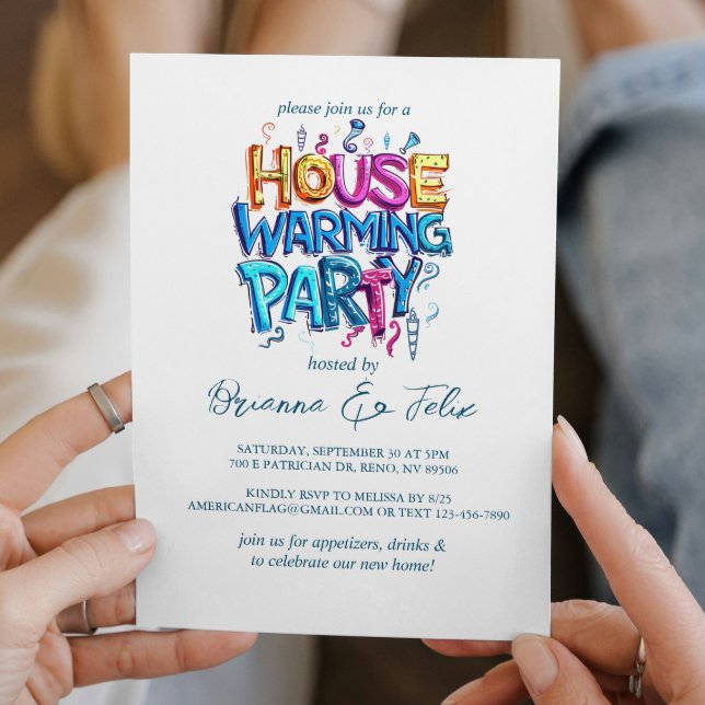 Graffiti Style House Warming Party Invitation (Creator Uploaded)