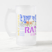Graffiti style Rat Chinese Year Zodiac Glass Mug