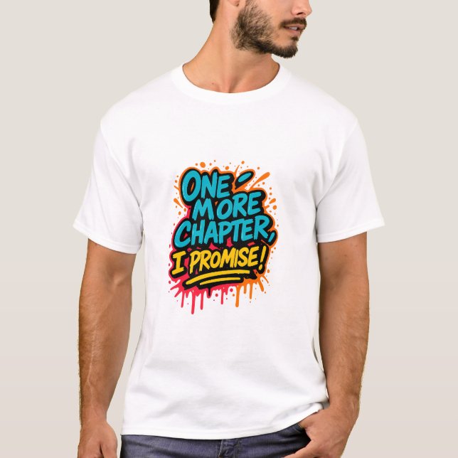 Graffiti-Style Reading Quote Tee / Book Lover Gift (Front)