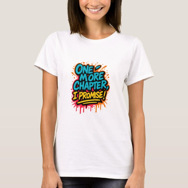 Graffiti-Style Reading Quote Tee / Book Lover Gift (Front)