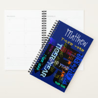 Graffiti style Repeating Tiger Year 2022 Choose C Planner