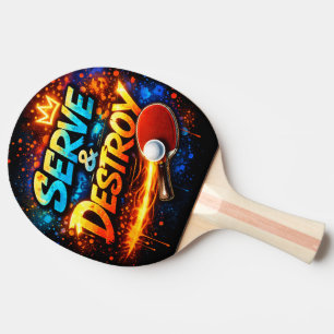 Graffiti Style Table Tennis Artwork Ping Pong Paddle