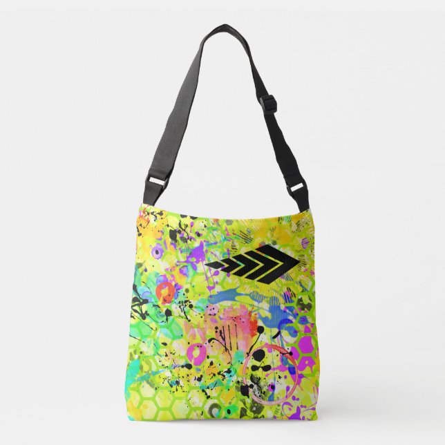 Graffiti Summer Crossbody Bag (Front)