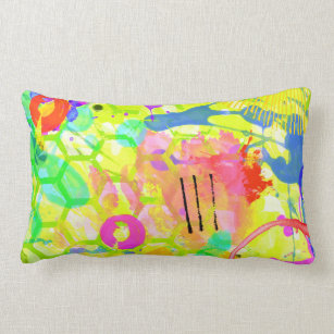 Graffiti Summer Lumbar Pillow