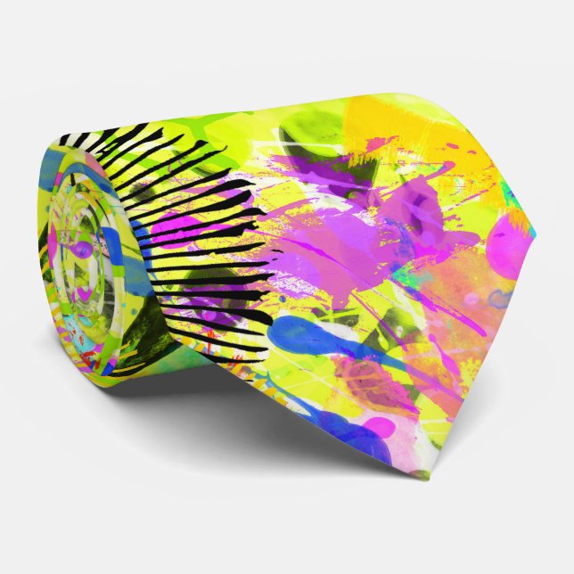 Graffiti Summer Neck Tie (Rolled)