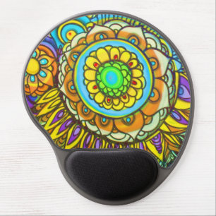 Graffiti Sun Burst Ergonomic Gel Mousepad