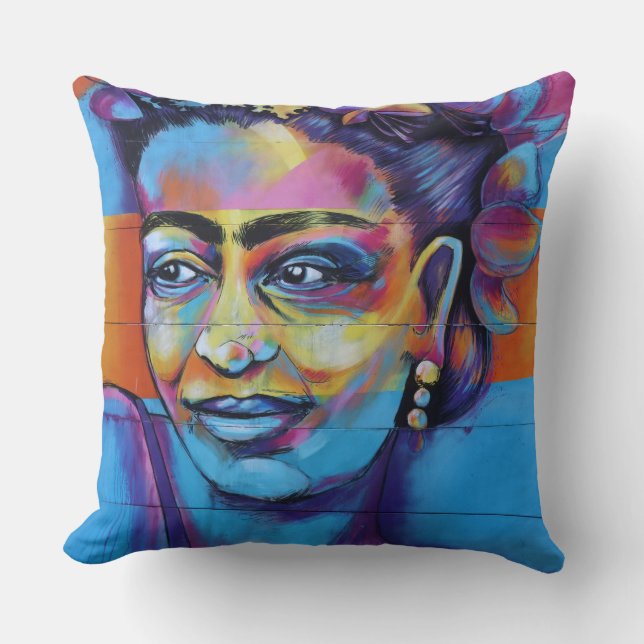 Graffiti Throw Pillow (Front)