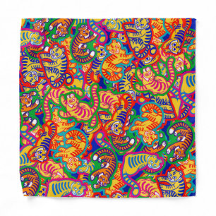 Graffiti Tiger Memphis Global Village Coffehouse Bandana
