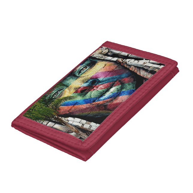 Graffiti Tribe Art Trifold Wallet (Bottom)