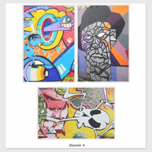 Graffiti Urban Street Abstract art collage sheet S Sticker