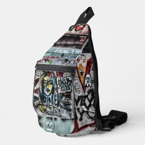 Graffiti Urban Street Cool Grunge Modern Unique Sling Bag