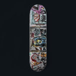 Graffiti Urban Street Modern Cool Grunge Art Skateboard<br><div class="desc">Graffiti modern, unique, cool urban street grunge art skateboard. Trendy, colorful painted artwork on city wall bricks. Image copyright Marg Seregelyi Photography.</div>