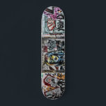 Graffiti Urban Street Modern Cool Grunge Art Skateboard<br><div class="desc">Graffiti modern, unique, cool urban street grunge art skateboard. Trendy, colorful painted artwork on city wall bricks. Image copyright Marg Seregelyi Photography.</div>