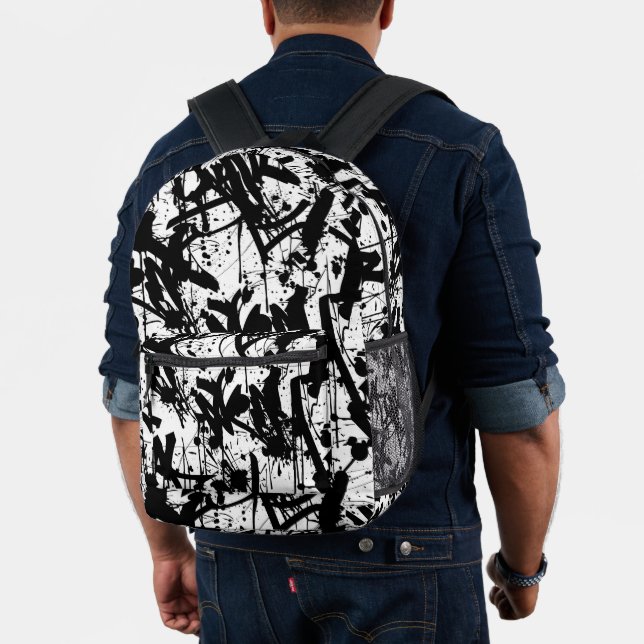 Graffiti Urban Streetwear Pattern  Printed Backpack (Insitu (Model))