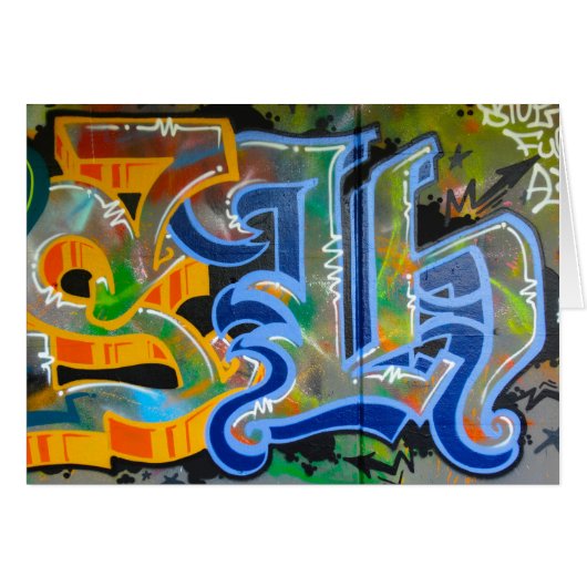 Graffiti Wall Art Cards (Front Horizontal)