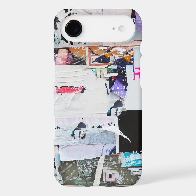Graffiti Wall Banksy Style Torn Paper Case-Mate iPhone Case (Back)