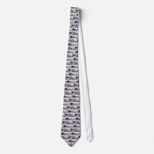 Graffiti Wall Banksy Style Torn Paper Neck Tie