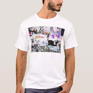 Graffiti Wall Banksy Style Torn Paper T-Shirt
