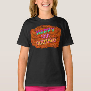 Graffiti wall birthday shirt