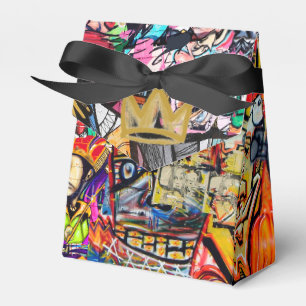Graffiti wall collage  favor boxes