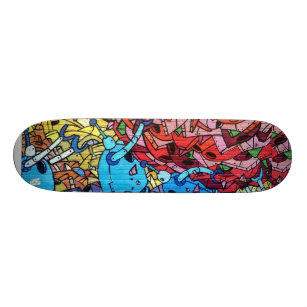 Graffiti Wall Mural Painting Skateboard