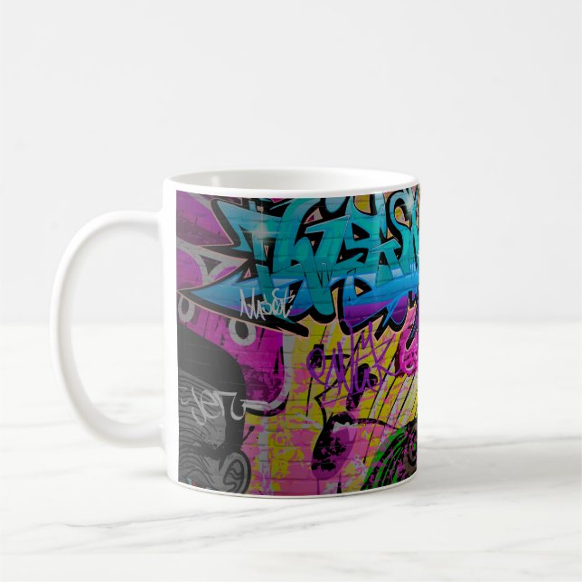 Graffiti wall urban artgraffiti,art,wall,grafiti,g coffee mug (Left)