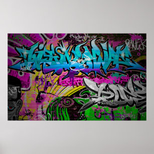 Graffiti wall urban artgraffiti,art,wall,grafiti,g poster