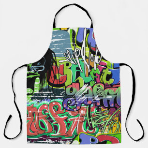 Graffiti Wall: Urban Hip Hop Apron