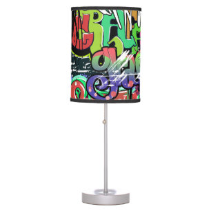 Graffiti Wall: Urban Hip Hop Table Lamp