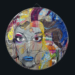 Graffiti Woman Dart Board<br><div class="desc">This is a beautiful Graffiti Design.</div>