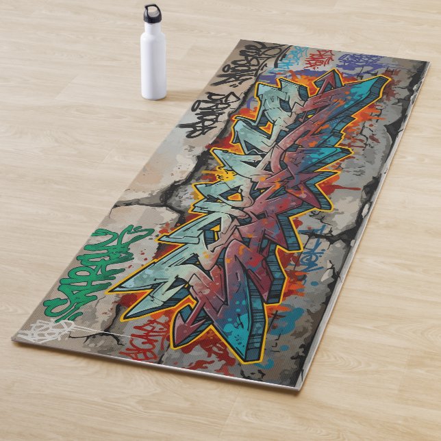 Graffiti  yoga mat (In Situ)