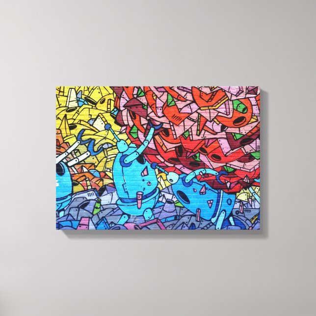 Graffiti | Zazzle_Growshop. Canvas Print (Front)