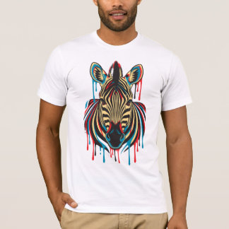 Graffiti Zebra Art T-Shirt