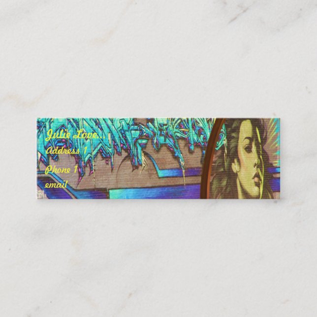 Graffitti Name Card (Front)