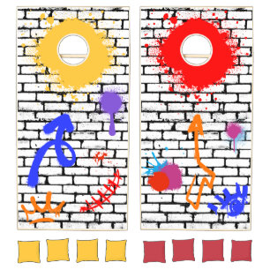 Graffitti Splash Cornhole Set