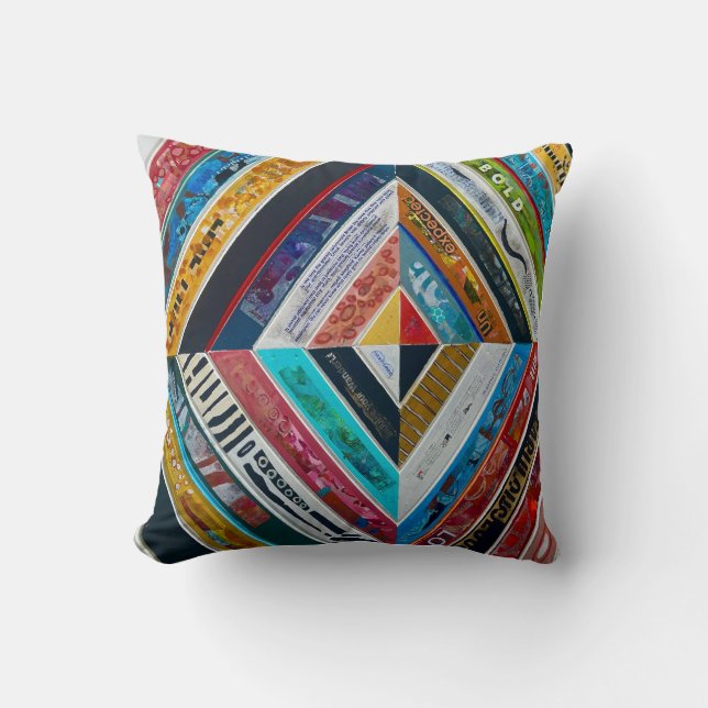 Graffitus Throw Pillow (Front)