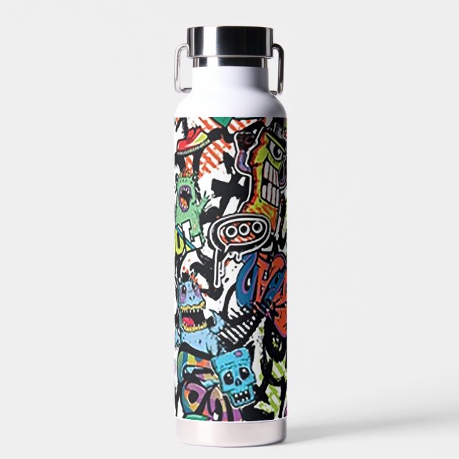 Grafitti art water bottle (Front)