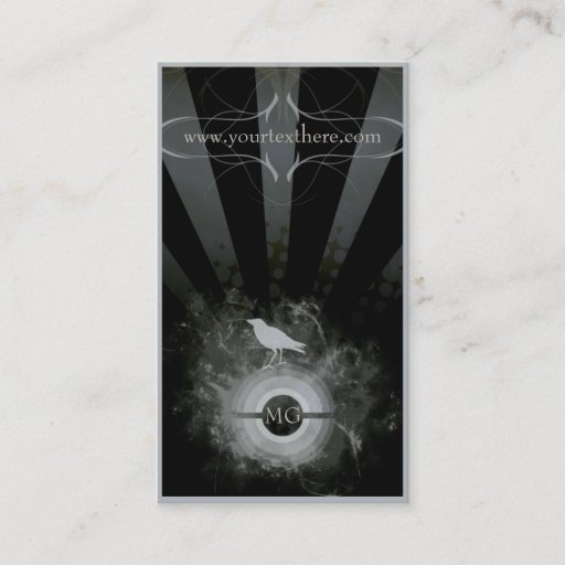 Customizable Grafitti Burst Crow Grunge Artist Business Card