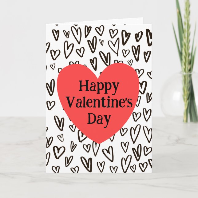 Grafitti Heart Valetine's Day Card (Front)