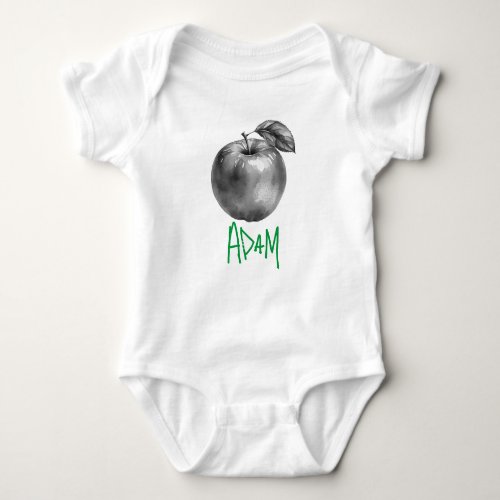 grafitti print baby bodysuit personalized name