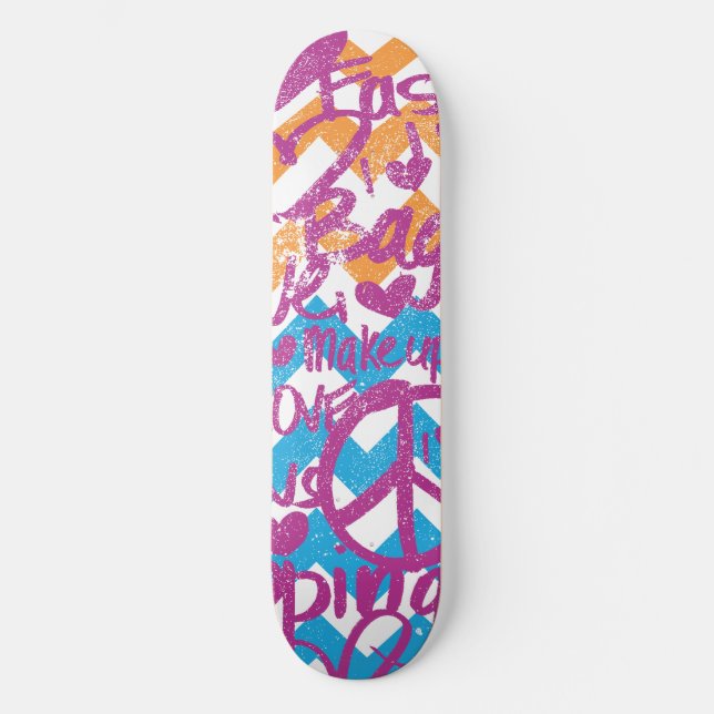 Grafitti Purple Skateboard Deck (Front)