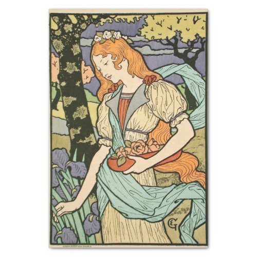 Grafton Gallery from Les Affiche by Eugene Grasset Tissue Paper