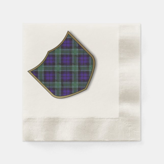 Graham clan Plaid Scottish tartan Napkins (Front)