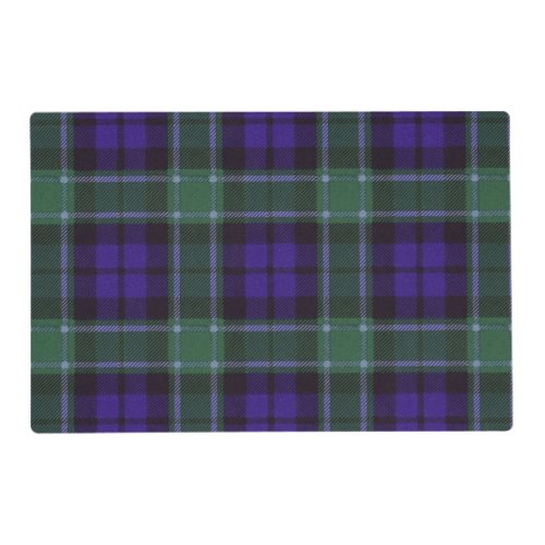 Graham clan Plaid Scottish tartan Placemat