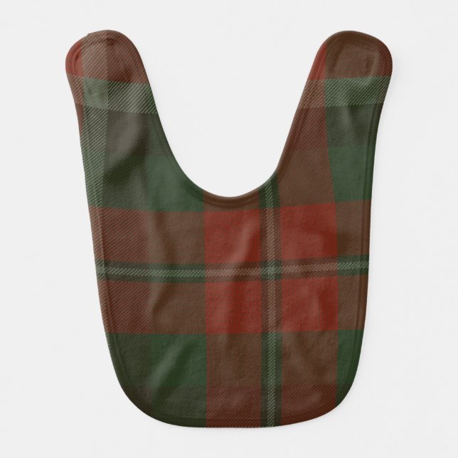 Graham Clan Tartan Baby Bib (Front)