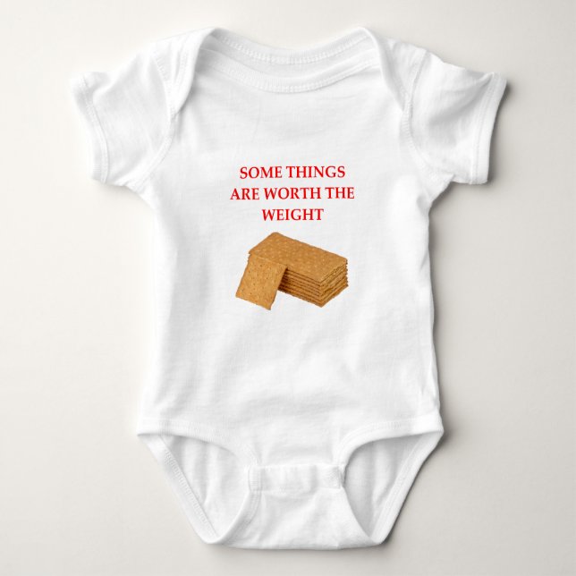 graham crackers baby bodysuit (Front)