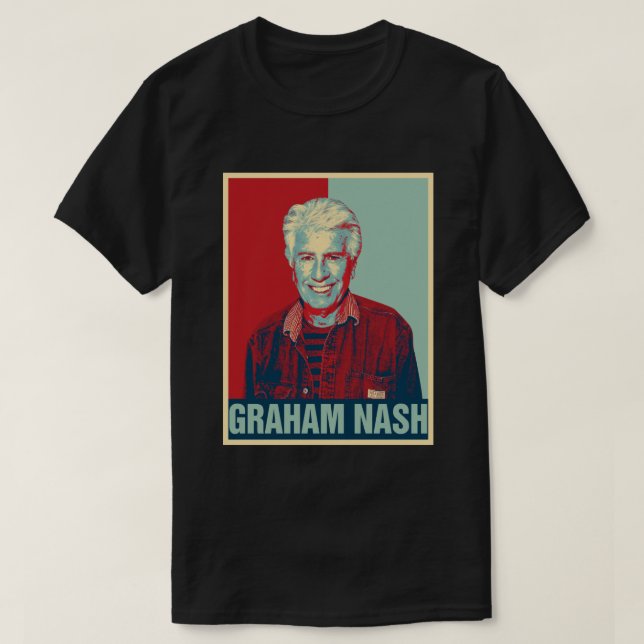 Graham Nash Retro Hope Style Gift For Fans T-Shirt (Design Front)