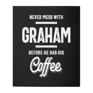 Graham Personalized Name Birthday Gift Metal Print